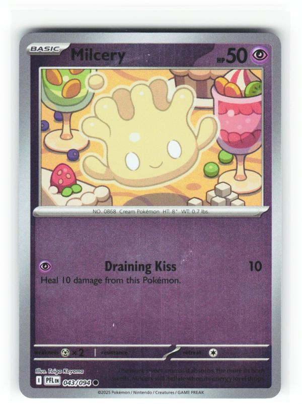 Milcery 043/094 - Phantasmal Flames - NM (ID: 53133549559235) - front