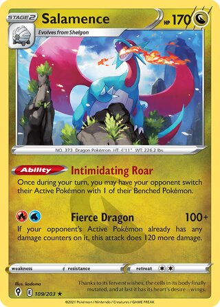 Salamence 109/203 - Evolving Skies