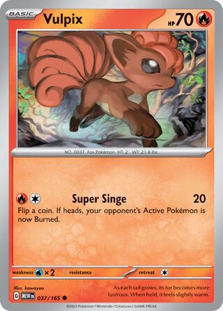 Vulpix 037/165 - Scarlet & Violet 151