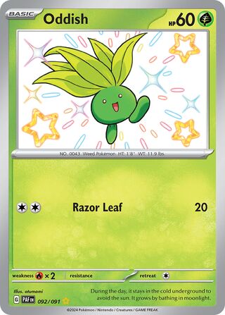 Oddish 092/091 - Paldean Fates