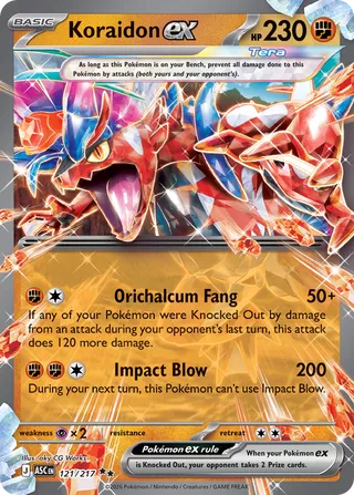Koraidon ex 121/217 - Ascended Heroes