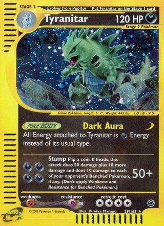 Tyranitar 29/165 - Expedition Base Set