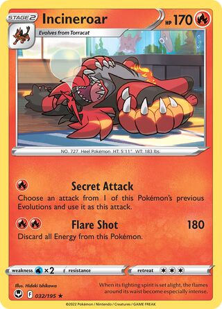 Incineroar 032/195 - Silver Tempest