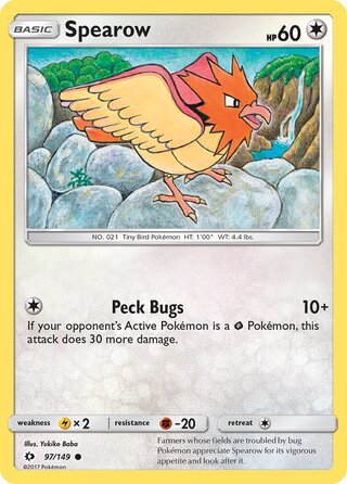 Spearow 97/149 - Sun & Moon Base