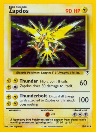 Zapdos 19/110 - Legendary Collection