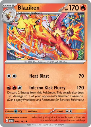 Blaziken 042/182 - Destined Rivals