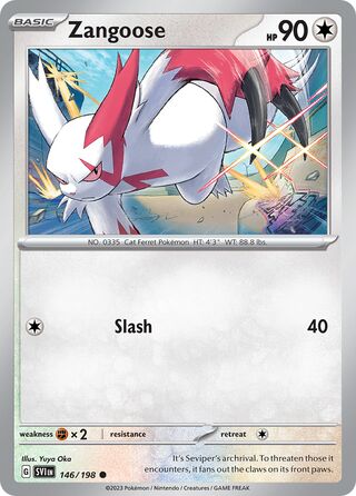 Zangoose 146/198 - Scarlet & Violet Base
