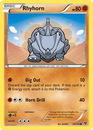 Rhyhorn 60/146 - XY Base