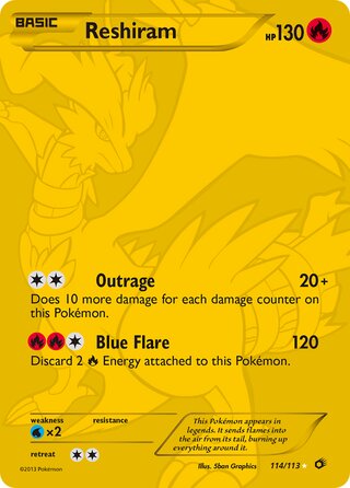 Reshiram 114/113 - Legendary Treasures