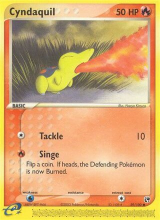 Cyndaquil 59/100 - Sandstorm - HP - front