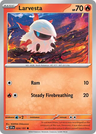 Larvesta 024/191 - Surging Sparks