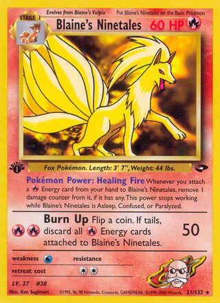 Blaine's Ninetales 21/132 - Gym Challenge