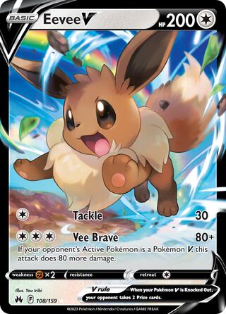 Eevee V 108/159 - Crown Zenith