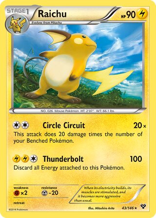 Raichu 43/146 - XY Base