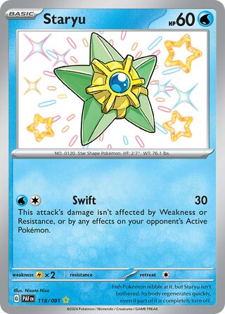 Staryu 118/091 - Paldean Fates