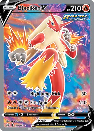 Blaziken V 161/198 - Chilling Reign