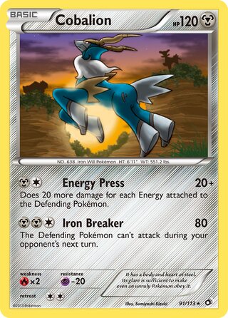 Cobalion 91/113 - Legendary Treasures