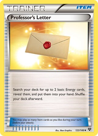 Professor's Letter 123/146 - XY Base