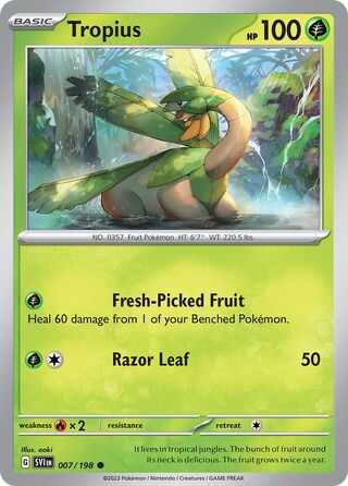 Tropius 007/198 - Scarlet & Violet Base