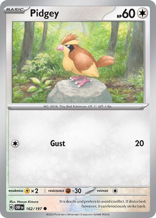 Pidgey 162/197 - Obsidian Flames