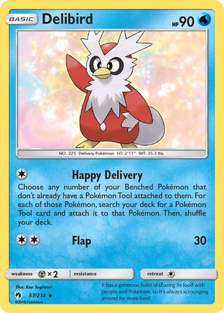 Delibird 57/214 - Lost Thunder
