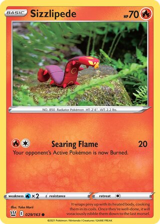 Sizzlipede 029/163 - Battle Styles