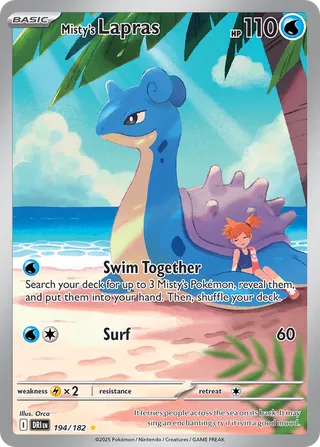 Misty's Lapras 194/182 - Destined Rivals