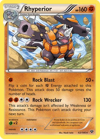 Rhyperior 62/146 - XY Base