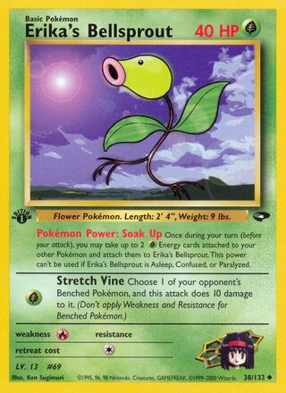 Erika's Bellsprout 38/132 - Gym Heroes