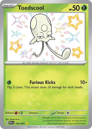Toedscool 105/091 - Paldean Fates