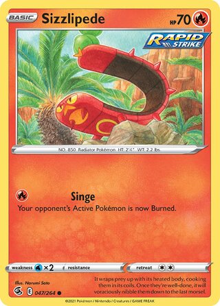 Sizzlipede 047/264 - Fusion Strike