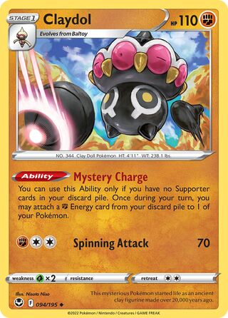 Claydol 094/195 - Silver Tempest