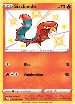 Sizzlipede SV018/SV122 - Shining Fates