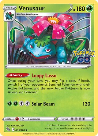Venusaur 003/078 - Pokémon GO