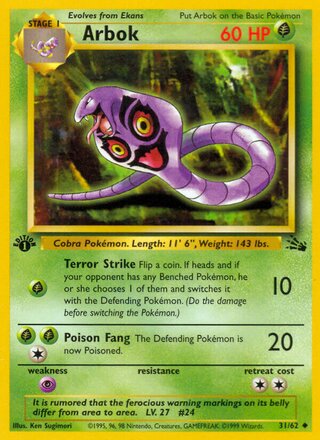 Arbok 31/62 - Fossil