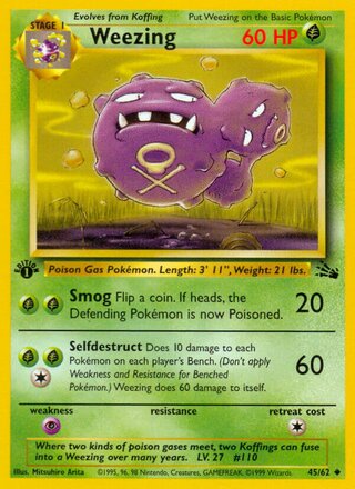 Weezing 45/62 - Fossil