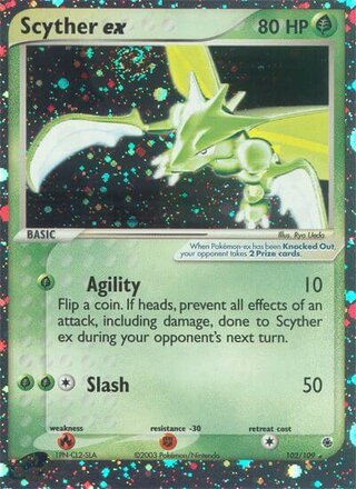 Scyther ex 102/109 - Ruby & Sapphire