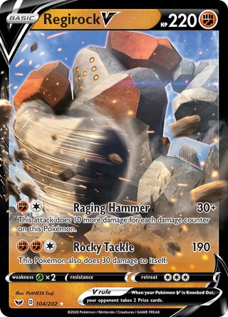 Regirock V 104/202 - Sword & Shield Base