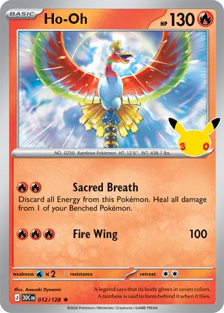 Ho-Oh 012/128 - 30th Celebration