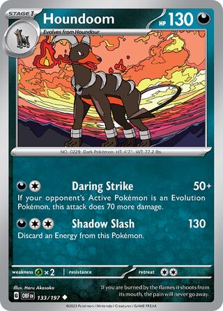 Houndoom 133/197 - Obsidian Flames