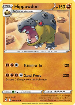 Hippowdon 085/203 - Evolving Skies