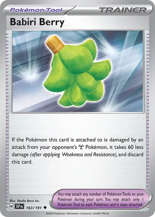 Babiri Berry 163/191 - Surging Sparks