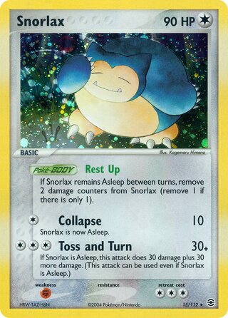 Snorlax 15/112 - FireRed & LeafGreen
