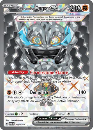 Cornerstone Mask Ogerpon ex 199/167 - Twilight Masquerade