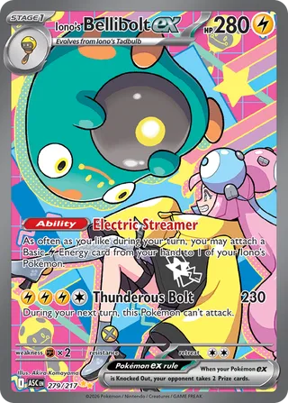 Iono's Bellibolt ex 279/217 - Ascended Heroes