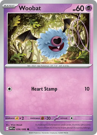 Woobat White Flare 036/086