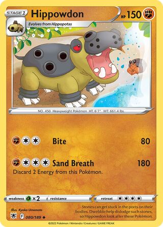 Hippowdon 080/189 - Astral Radiance