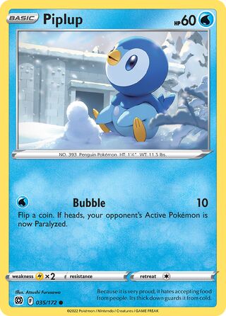 Piplup 035/172 - Brilliant Stars