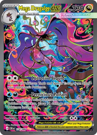 Mega Dragalge ex 118/086 - Chaos Rising