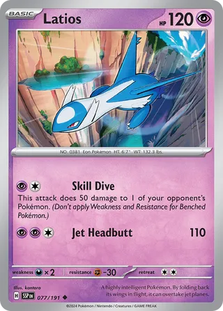 Latios 077/191 - Surging Sparks